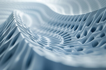 Poster - Abstract background with a 3D surface. Hi-tech futuristic. Materials Science. Background image. Created with Generative AI technology.