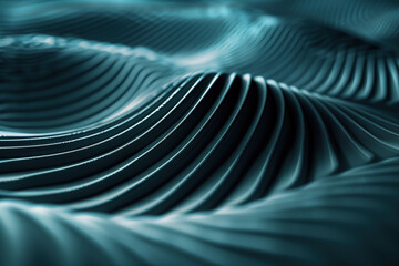 Poster - Abstract background with a 3D surface. Hi-tech futuristic. Materials Science. Background image. Created with Generative AI technology.