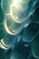 Poster - Abstract background with a 3D surface. Hi-tech futuristic. Materials Science. Background image. Created with Generative AI technology.