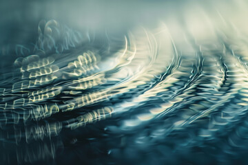 Poster - Abstract background with reflections and caustics. Hi-tech. Futuristic background image. Created with Generative AI technology.