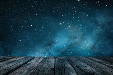 Wall Mural - Wooded area under night sky