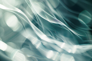 Poster - Abstract background with reflections and caustics. Hi-tech. Futuristic background image. Created with Generative AI technology.