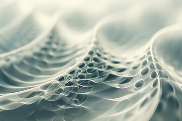 Poster - Abstract background with a 3D surface. Hi-tech futuristic. Materials Science. Background image. Created with Generative AI technology.