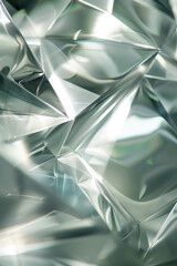 Poster - Abstract background with reflections and caustics. Hi-tech. Futuristic background image. Created with Generative AI technology.