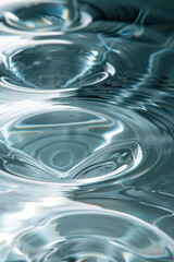Poster - Abstract background with reflections and caustics. Hi-tech. Futuristic background image. Created with Generative AI technology.