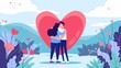 Embrace yourself and love yourself with this elegant self care concept featuring a woman hugging herself in a heart shape. Mental psychological health concept.