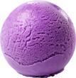 plain sweet potato ice cream ball,purple ice cream ball isolated on white or transparent background,transparency