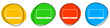 4 bunte Icons: Laptop - Button Banner