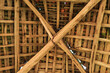 Roof ancient poles vault truss roof tiles art history