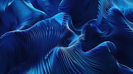Poster - sparkling blue abstract background with lines