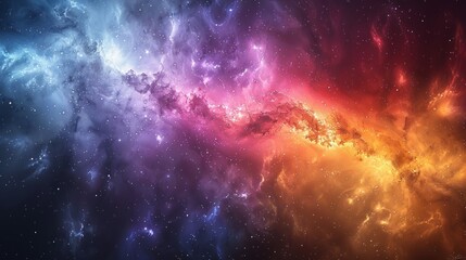 Poster - Decoration for wallpaper, desktop, poster, cover booklet. Print for clothes, t-shirt. Aurora colorful light energy image background