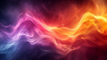 Poster - Decoration for wallpaper, desktop, poster, cover booklet. Print for clothes, t-shirt. Aurora colorful light energy image background