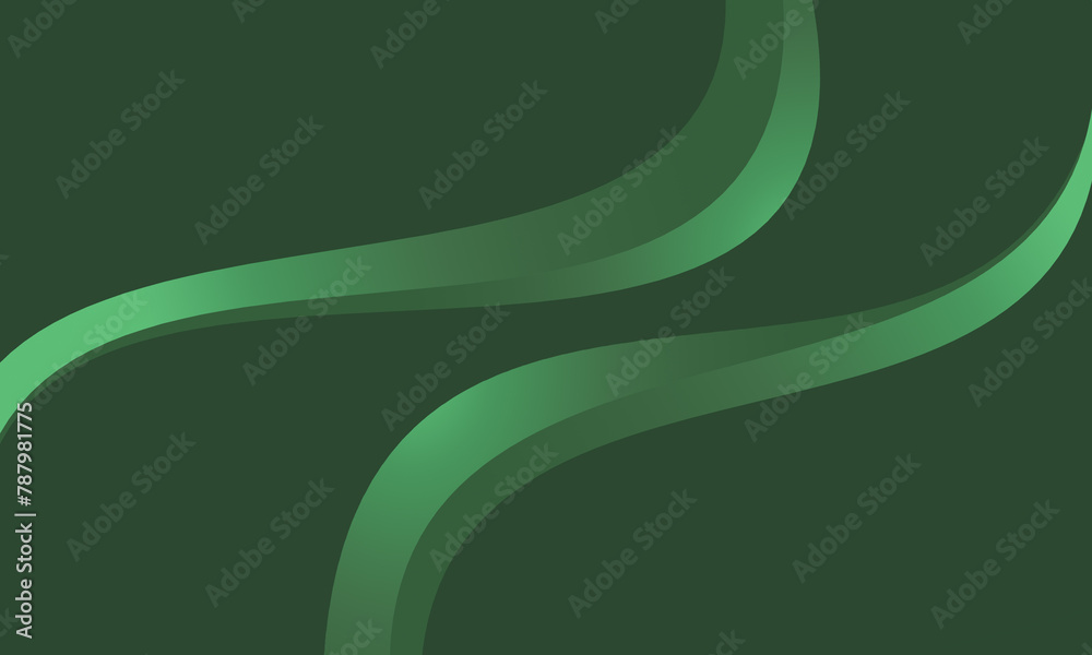 Vector of green abstract gradient background with 3D lines that can be ...