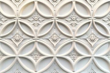 Poster - Sophisticated classical 3d pattern. Ancient ornament. Background image. Created with Generative AI technology.