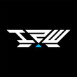 IZW letter logo vector design, IZW simple and modern logo. IZW luxurious alphabet design