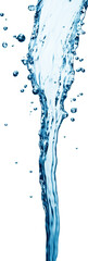 Aufkleber - strong flow of water on an isolated white background