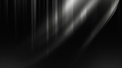 Poster - black and white abstract background with white blurred lines