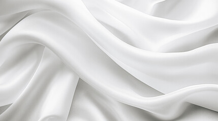 A white fabric with a pattern of waves