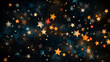 Abstract Star Patterns Against a Dark Cosmic Background