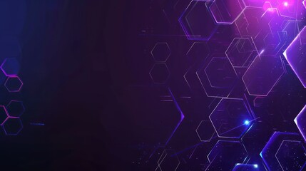 Poster - futuristic electronic circuit technology background