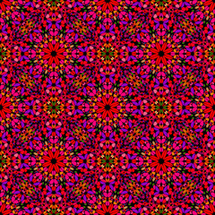 Poster - Geometrical oriental floral petal pattern background - spiritual vector design