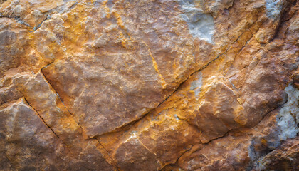 Wall Mural - Brown stone or rock background and texture. Generative AI.