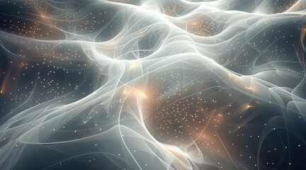 Leinwandbilder - An abstract geometric representation of the theory of quantum electrodynamics. Generative AI.