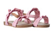 Little baby pink sandals isolation
