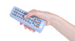 TV remote control in hand Isolation