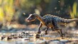 A sauropod puppy accidentally tripping over its own feet