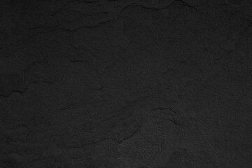 Wall Mural - Dark wall gray background texture, Black stone background texture blank for design.
