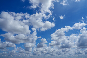 Wall Mural - clouds white soft in the vast blue sky