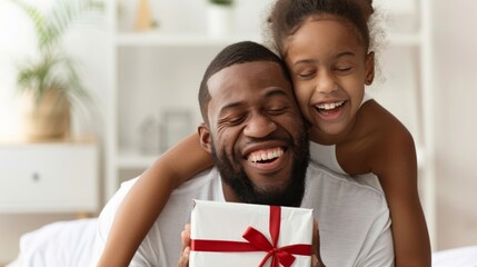 Canvas Print - A Joyful Father-Daughter Moment