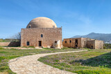 Fototapeta  - Mosque of Sultan Ibrahim, which was originally the Cathedral of St. Nicolas in Fortezza of Rethymno, Crete