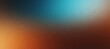 © AdGraphics - Grainy noisy texture brown orange blue poster background, dark moody teal turquoise aquamarine grunge retro backdrop design smooth color gradient banner