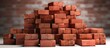 red brick pile background