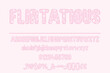 Flirtatious Coquette Color Font Set