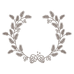 Laurel logo frame png clipart, botanical illustration in transparent background