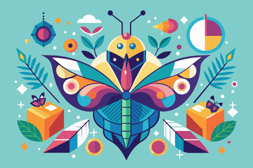 Fototapete - An abstract form representing transformation and metamorphosis