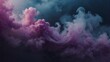 Mist texture. Color smoke. Paint water mix. Mysterious storm sky. Violet glowing fog cloud wave abstract art background.