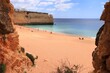 Algarve sandy beach in Portugal