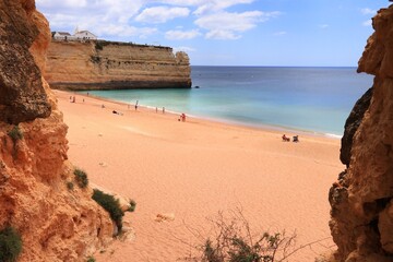 Wall Mural - Algarve sandy beach in Portugal