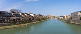 Fototapeta Do akwarium - 金沢の浅野川のパノラマ風景