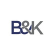 B&K Letters Logo Vector 001