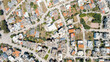 Alexandroupolis, Greece. Houses and streets of the central part of the city in summer, Aerial View