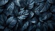 textures of abstract black leaves for tropical leaf background flat lay dark nature concept tropical leaf digital aiillustration