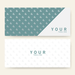 Poster - Set of business card templates in minimalistic style
