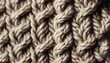Tessuto a maglia intrecciato, texture di maglione di lana color panna
