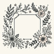 © SilooArt - Set of hand drawn floral frames dividers vector image