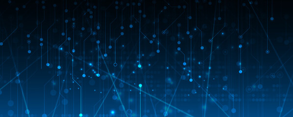 Poster - Abstract vector background. Futuristic technology style. Elegant background for business tech presentations.